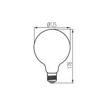 Immagine di Lampadina led XLED G125 SW - 5W - WW - 1800K 