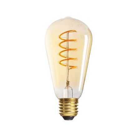 Immagine di Lampadina led XLED ST64 SW -5W - 1800K - E27 - VETRO COLORATO