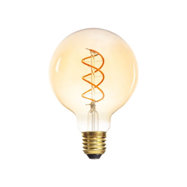 Immagine di Lampadina led XLED GLOBO G95 SW -5W - 1800K - E27 - VETRO COLORATO