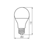 Immagine di Lampadina led SMART S A60 11,5W E27 CCTRGB - controllabile tramite google e alexa 