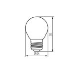 Immagine di XLED G45 DECOR  E27 4,5W - WW - LAMPADINA LED\