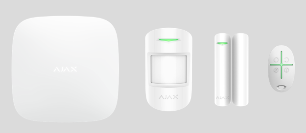 Immagine di StarterKit BIANCO AJAX - SISTEMA DI SICUREZZA SENZA FILO - FACILE E VELOCE DA INSTALLARE 
