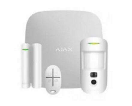 Immagine di StarterKit Cam -  sicurezza wireless  - Controlla il tuo sistema di sicurezza da qualsiasi parte del mondo con uno smartphone - BIANCO 