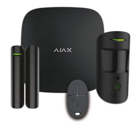 Immagine di StarterKit Cam -  sicurezza wireless  - Controlla il tuo sistema di sicurezza da qualsiasi parte del mondo con uno smartphone - NERO 