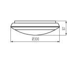 Immagine di PLAFONIERA LED A SOFFITTO E PARETE - 16W - NW - BIANCO DABA - IP66 - CON SENSORE E MODALITA' STAND BY DIMMING 