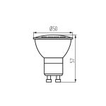 Immagine di FARETTO LUCE TOMI LED GU10 - BIANCO -  1.2W  - 120°