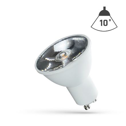 Immagine di FARETTO LUCE LED GU10 CON LENTE -  6W - 10° 