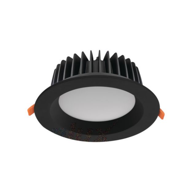 Immagine di FARETTI / PANNELLI AD INCASSO A LED - IP44/20 - FORO DA 125/175/210  - NERO TIBERI