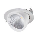 Immagine di PROIETTORE A INCASSO A LED - HIMA 4000K - 45° - FORO 175 - DIAMETRO 190 - BIANCO 