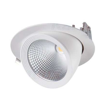 Immagine di PROIETTORE A INCASSO A LED - HIMA 4000K - 45° - FORO 175 - DIAMETRO 190 - BIANCO 