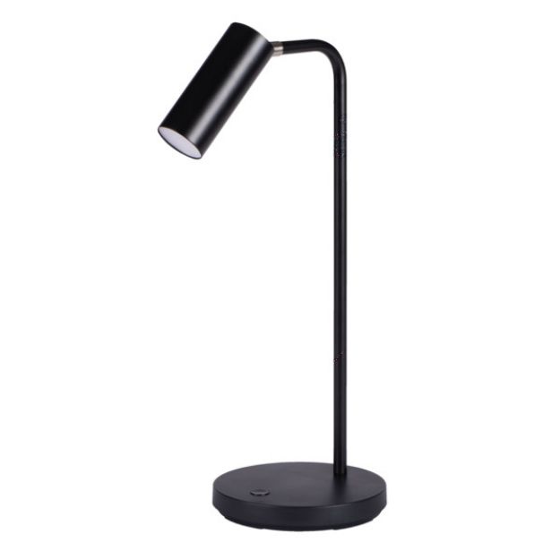 LAMPADA DA SCRIVANIA A LED LEADIE - MAX 4,6W - 3 COLORI LUCE - CCT - NERO