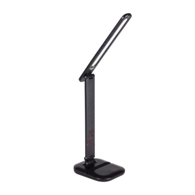 Immagine di LAMPADA DA SCRIVANIA LED EMIRES -  MAX 5.5W + TRE TONALITA' LUCE + DIMMER - NERO 