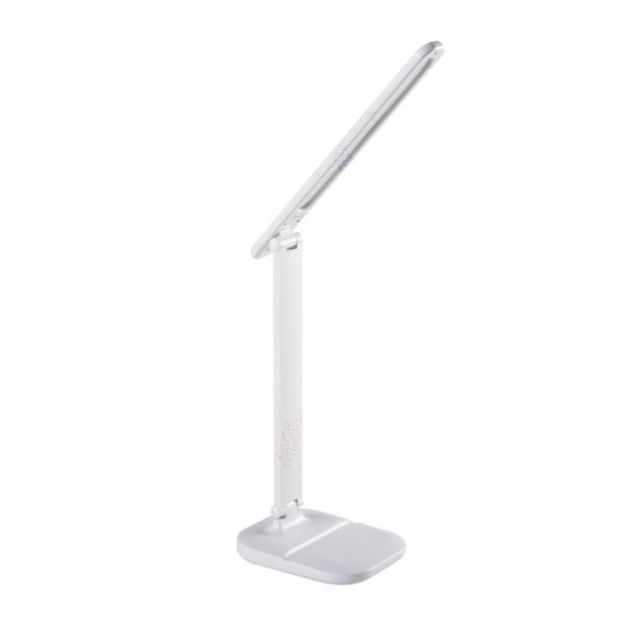 Immagine di LAMPADA DA SCRIVANIA LED EMIRES -  MAX 5.5W + TRE TONALITA' LUCE + DIMMER - BIANCO
