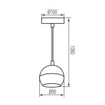 Immagine di LAMPADA A SOSPENSIONE - 1XGU10 - 90*1080  GALOBA - BIANCO