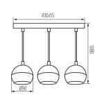 Immagine di LAMPADA A SOSPENSIONE GALOBA - 3XGU10 - GALOBA - BIANCO