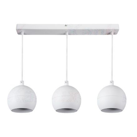 Immagine di LAMPADA A SOSPENSIONE GALOBA - 3XGU10 - GALOBA - BIANCO