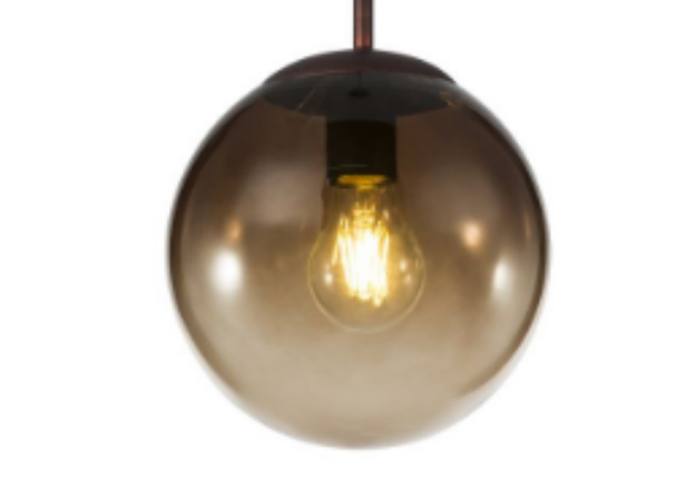 Immagine di LAMPADA A SOSPENSIONE VARUS - 1XE27 - 25*120 - METAL BROWN / GLASS AMBER