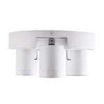 Immagine di FARETTO DIREZIONALE SOFFITTO E PARETE - CIRCOLARE - 3XGU10 - LAURIN EL 3O  -BIANCO