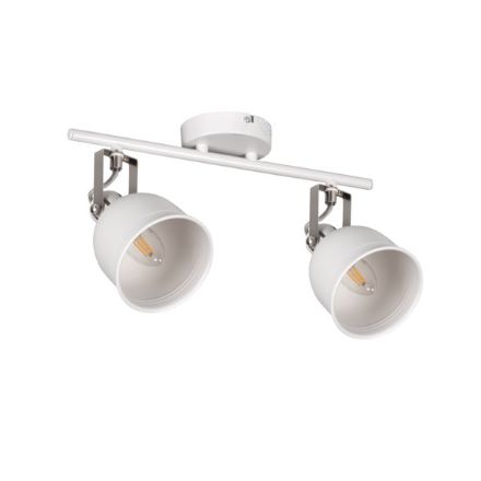 Immagine di LAMPADA A SOFFITTO E PARETE - DERATO 2XE14 - BIANCO 