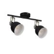 Immagine di LAMPADA A SOFFITTO E PARETE - DERATO 2XE14 - NERO 