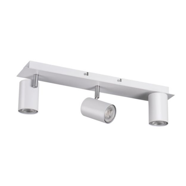 Immagine di FARETTI DIREZIONALI DA SOFFITTO E PARETE - EVALO 3XGU10 - BIANCO