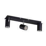 Immagine di FARETTI DIREZIONALI DA SOFFITTO E PARETE - EVALO 3XGU10 - NERO