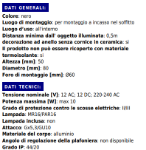 Immagine di PANNELLO/FARETTO FLINI - CON LAMPADINA - IP44/IP20 - DSO - NERO - FORO 60