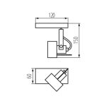 Immagine di FARETTO DIREZIONALE SOFFITTO E PARETE - 1XGU10 SONDA II - NERO 