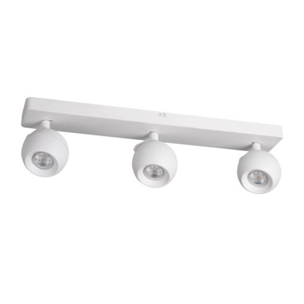 Immagine di FARETTI DIREZIONALI SOFFITTO E PARETE - 3XGU10 GALOBA - BIANCO