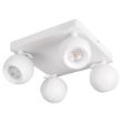 Immagine di FARETTI DIREZIONALI SOFFITTO E PARETE - 4XGU10 QUADRATO GALOBA - BIANCO