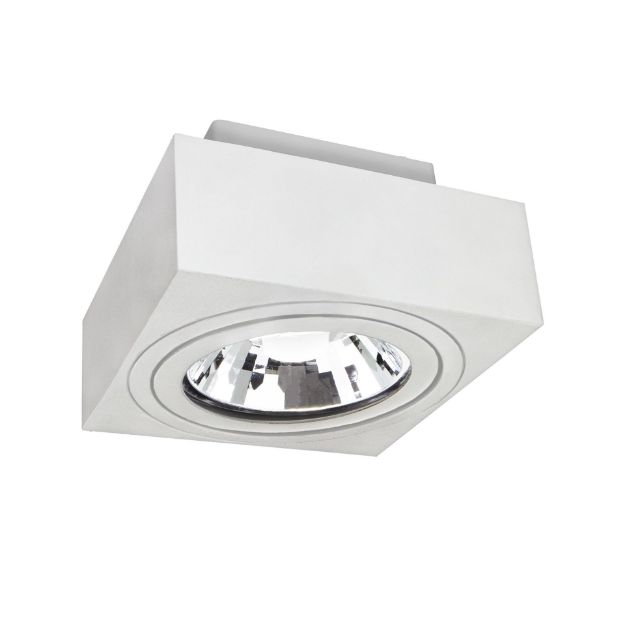 Immagine di PROIETTORI A SOFFITTO - IP20 - 1XGU10-AR111 - 145*145*85 - MIRORA AR111 GU10 ORIENTABILE - BIANCO