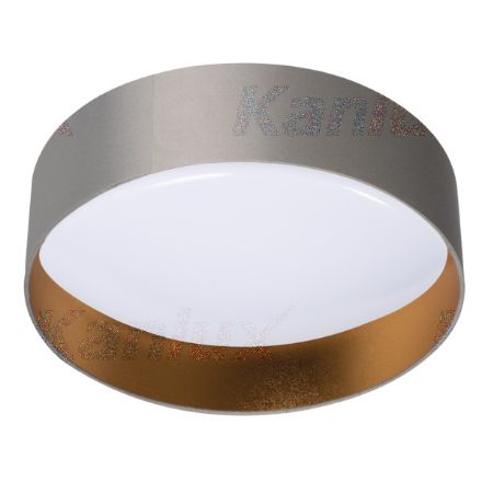 Immagine di PLAFONIERA A SOFFITTO LED - 17,5W - 116*400 - IP20 - GRIGIO/ORO RIFA 
