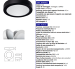 Immagine di PLAFONIERA LED CIRCOLARE - 4000K - IP20 110° - NERO CARSA