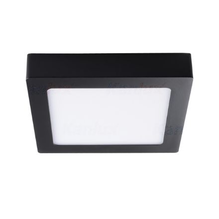 Immagine di PLAFONIERA LED QUADRATA - 12W - 4000K - IP20 110° -35*170*170 - NERO KANTI
