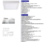 Immagine di PLAFONIERA LED QUADRATA - 4000K - IP20 110° - BIANCO KANTI