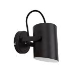 Immagine di LAMPADA SOFFITTO E PARETE - E27 - IP20 - NERO LARATA EL