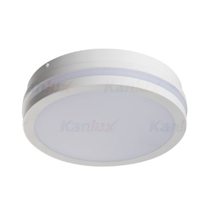 Immagine di ILLUMINAZIONE SOFFITTO E PARETE A LED - IP54 - BIANCO BENO CIRCOLARE - DISPONIBILE CON E SENZA SENSORE 