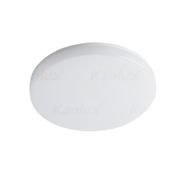 Immagine di PLAFONIERA LED A SOFFITTO E PARETE - IP 54 - CIRCOLARE  - BIANCO VARSO - CON E SENZA SENSORE 