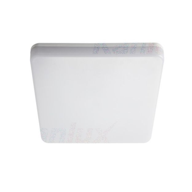 Immagine di PLAFONIERA LED A SOFFITTO E PARETE - IP 54 - QUADRATA- BIANCO VARSO - CON E SENZA SENSORE  