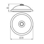 Immagine di PLAFONIERA LED PER SOFFITTO E PARETE - IP20 - 14W 4000K - BIANCO FOGLER - CON SENSORE 