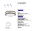 Immagine di PLAFONIERA SOFFITTO E PARETE - 2XE27 - IP44 - NICHEL SATINATO JURBA CIRCOLARE
