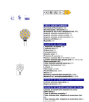 Immagine di LAMPADINA LED 12 G4 - 120° - 1,2W - DIM 20*31