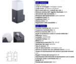 Immagine di LAMPADA DA PARETE CON SENSORE - IP44 - 111*210 - 1XE27 - VADRA ANTRACITE 