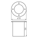 Immagine di FARO CARRABILE ORIENTABILE BERG ROTONDO - GU10 - 130*164 -  25° - IP67 - IK 10 - DIAM 130