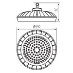 Immagine di FARO LAMPADA LED A SOFFITTO - 4000K 90° IK 08 - A PARTIRE DA 100W