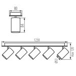 Immagine di FARETTI DIREZIONALI DA SOFFITTO E PARETE - EVALO 5XXGU10 - BIANCO 