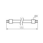 Immagine di LAMPADA LED T8 GLASSV4 - G13 - 220° - 18W