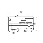 Immagine di Accessorio del sistema a binario TEAR PER SOSPENSIONE  - RADAPTOR BIANCO