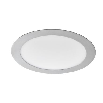 Immagine di FARETTO / PANNELLO ROUNDA ARGENTO LED - IP44/20 - 18W - 4000K - DIM. 220 - FORO 208