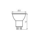 Immagine di FARETTO K LED GU10 6W - 100°  - LUMINOSITA' PARI A UNA 50W  